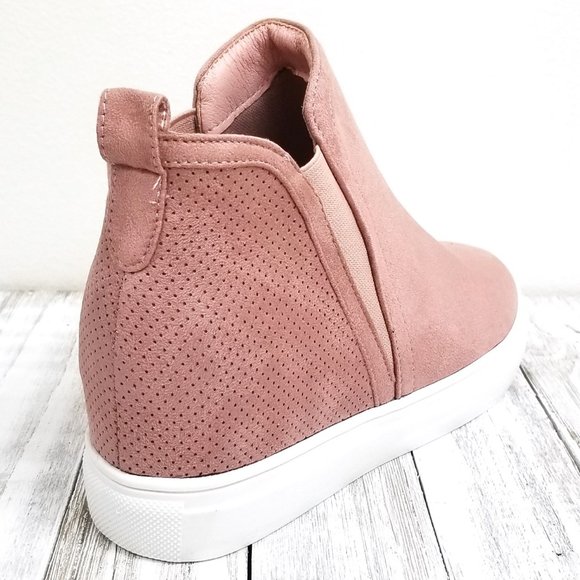 Steve Madden Women's Felix Leather High Top Sneakers - Platform Wedge